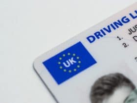 Picture of UK driving license