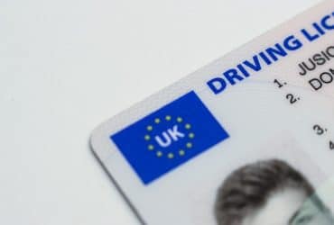 Picture of UK driving license