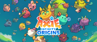 title screen from Axie Infinity Origins game