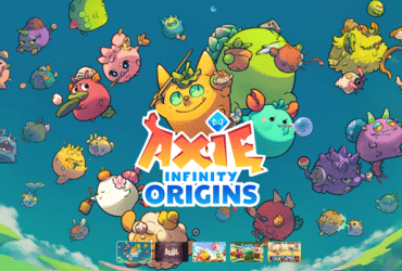 title screen from Axie Infinity Origins game