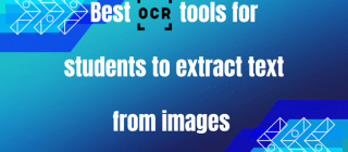 Slide titled "Best OCR tools for students to extract text from images
