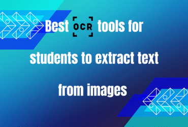 Slide titled "Best OCR tools for students to extract text from images