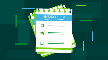 illustration of checklist labeled Insider List