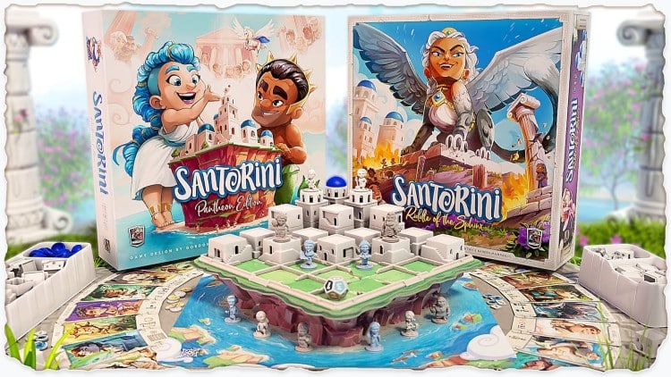 Santorini board game and expansion set