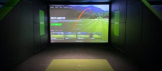 indoor golf simulator screen