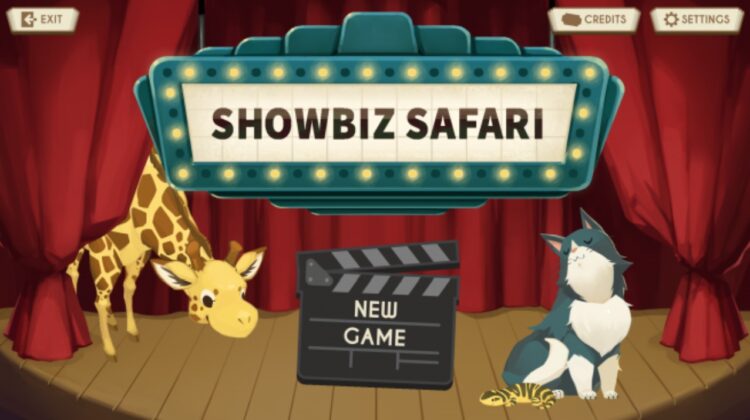 theme screen from Showbiz Safari game