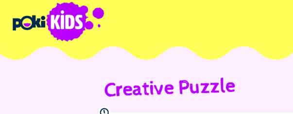 start page for Creative Puzzle game for young kids