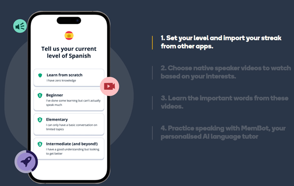 Memrise language learning app promo