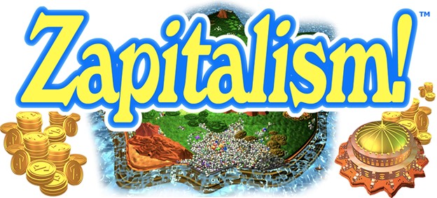launch page for the online game Zapitalism!