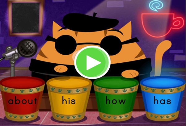 Sight Words Drummer online game.