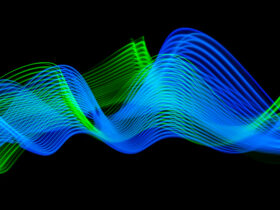 colorful technology waves