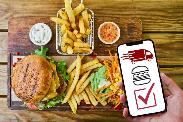 food delivery app fast food phone
