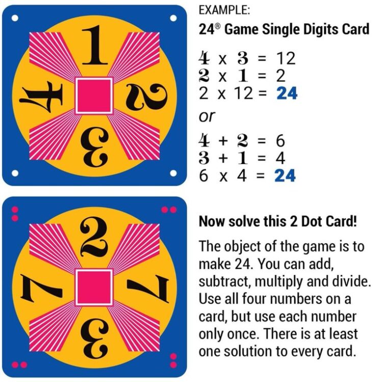 24 Game - Integers card game.