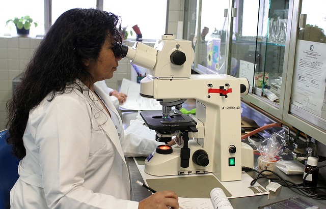 scientist lab science biology microscope