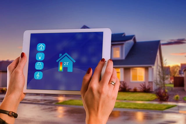 smart home temperature control tablet ipad house