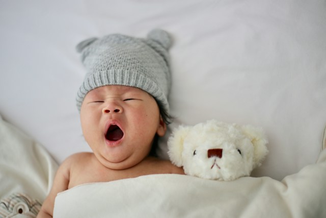 baby yawning cute