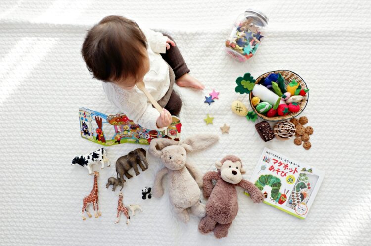 baby playing toddler toys development