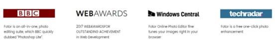 Awards given to Fotor AI photo editor