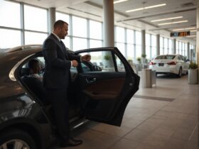 business passenger arriving at the airport.