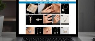 web page showing jewelry for sale.