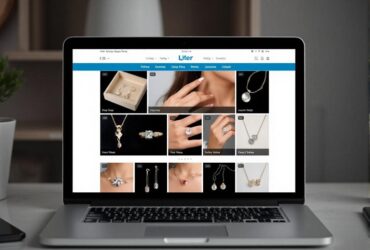 web page showing jewelry for sale.