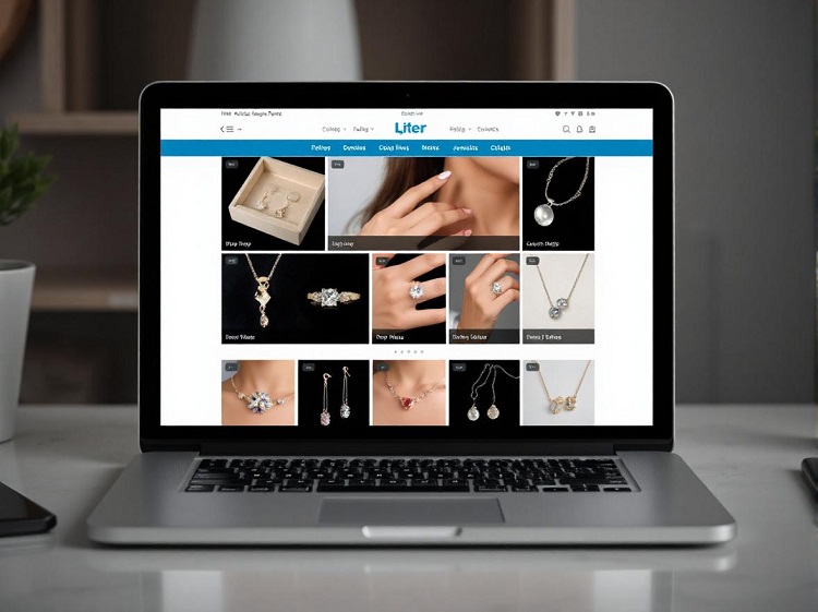 web page showing jewelry for sale.