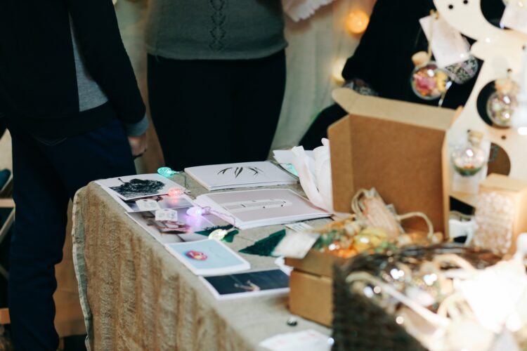 vendor booth set up nicely
